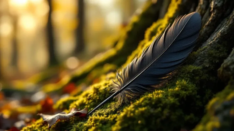 Uno psicologo rivela cosa significa davvero trovare una piuma nera